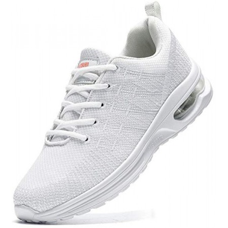 Men's Running Shoes Athletic Gym Tennis Sneakers Lightweight Walking Shoes White