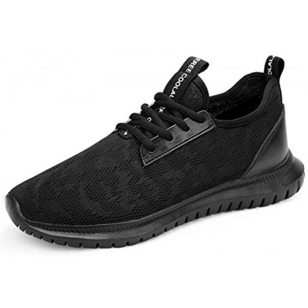 Mens Lightweight Athletic Running Walking Gym Shoes Casual Sports Shoes Fashion Sneakers Walking Shoes Black